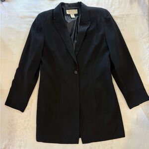 Norton McNaughton Black Blazer with Notched Lapels - Rare Find!